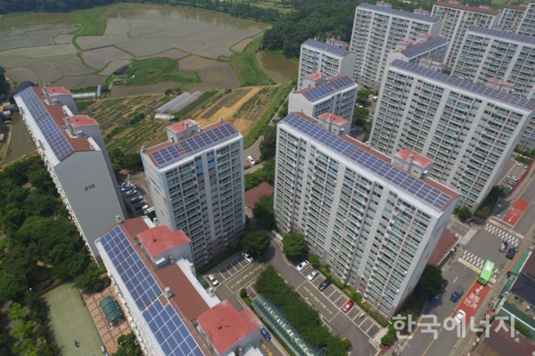 해줌이 설치한 아파트 단지 태양광 발전 시설