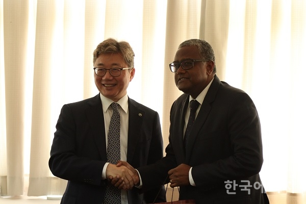 채희봉 한국가스공사 사장이 14일 모잠비크 국영 석유가스공사(ENH)에 방문했다.